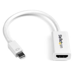 StarTech Mini DisplayPort to HDMI 4K Audio/Video Converter mDP 1.2 to HDMI Active Adapter for Mac Book Pro/Mac Book Air 4K @ 30 Hz White