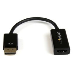 StarTech DisplayPort to HDMI 4K Audio/Video Converter - DP 1.2 to HDMI Active Adapter for Desktop/Laptop Computers - 4K @ 30 Hz