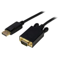 StarTech 15ft DisplayPort to VGA Adapter Converter Cable DP to VGA 1920x1200 Black