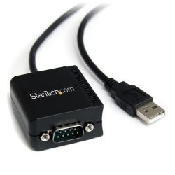 StarTech STARTECH.COM USB to RS232 DB9 SERIAL ADAPTER M to M 1.8M COM RETENTION FTDI 2YR