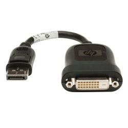 HP DisplayPort to DVI-D Adapter for use with a Single Link DVI-D Monitor Cable Length: 20cm