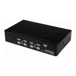 STARTECH 4 PORT 1U RACKMOUNT USB KVM SWITCH WITH OSD - TAA