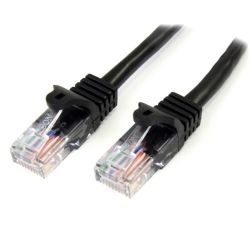 StarTech Cat5e Patch Cable with Snagless RJ45 Connectors - 1m - Black