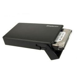 Simplecom SE325 Tool Free 3.5 inch SATA HDD to USB 3.0 Hard Drive Enclosure - Black
