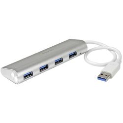 StarTech STARTECH.COM 4 Port PORTABLE USB 3.0 HUB W/ BUILT-IN CABLE TRAVEL USB HUB 2YR