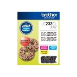 Brother LC-233CL3PK Colour Value Pack to Suit DCP-J4120DW, MFC-J4620DW and MFC-J5720DW