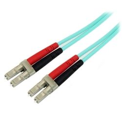 StarTech Fiber Optic Cable 10Gb Aqua Multimode Duplex 50/125 LSZH LC/LC 3m
