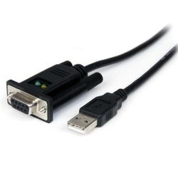 StarTech STARTECH.COM USB to RS232 DB9 SERIAL ADAPTER M to M 1.8M NULL MODEM FTDI 2YR