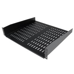 StarTech 2U 16 inch Universal Vented Rack Mount Cantilever Shelf - Fixed Server Rack Cabinet Shelf - 50lbs/22kg