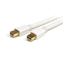 StarTech 1m (3 ft) White Mini DisplayPort 1.2 Cable M/M Mini DisplayPort 4k