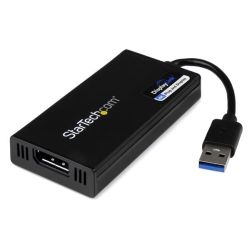 StarTech USB 3.0 to 4K DisplayPort External Multi Monitor Video Graphics Adapter - DisplayLink Certified - Ultra HD 4K