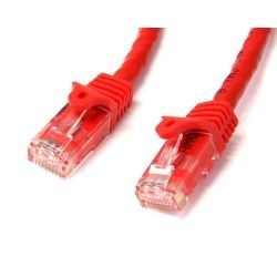 StarTech STARTECH.COM CAT6 ETHERNET CABLE 1M RED 650MHZ 100W SNAGLESS PATCH CORD Lifetime WARR