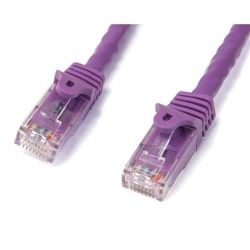 StarTech STARTECH.COM CAT6 ETHERNET CABLE 2M PURPLE 650MHZ 100W SNAGLESS PATCH CORD Lifetime WARR