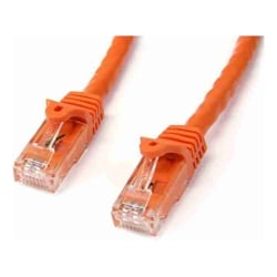 STARTECH.COM CAT6 ETHERNET CABLE 5M Orange 650MHZ 100W SNAGLESS PATCH CORD LTW
