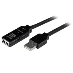 StarTech STARTECH.COM 15M USB2.0 A TO A Extension CABLE M TO F BLACK LED LTW
