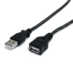 StarTech 6ft Black USB 2.0 Extension Cable A to A M/F