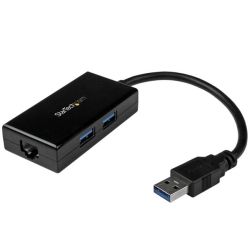 StarTech STARTECH.COM USB3.0 TO Gigabit ETHERNET ADAPTER USB3.0(2) BLACK 2YR