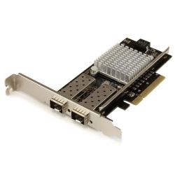 StarTech 10GB SFP+ NETWORK CARD 2-PORT FIBER PCIE INTEL CHIP 2 YR