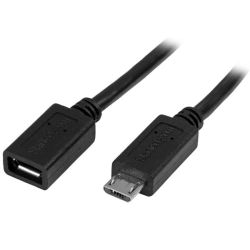 StarTech STARTECH.COM 0.5M MICRO USB2.0 B to MICRO USB2.0 B CABLE M to F LTW