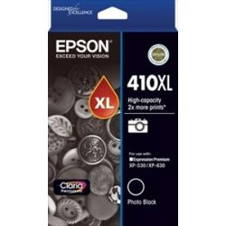 Epson 410XL High Capacity Claria Premium - Photo Black Ink Cartridge (XP-530 XP-630)