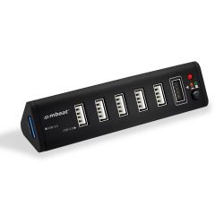 mbeat 7-Port USB 3.0 x 1 + USB 2.0 x 6 hub with 2.1A Smart charging function