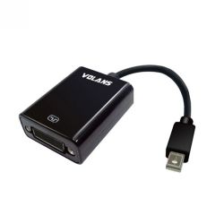 Volans VL-MDPD, Mini DisplayPort to DVI M-F Converter, Black, Support VGA, SVGA, XGA, SXGA and UXGA, 1yr