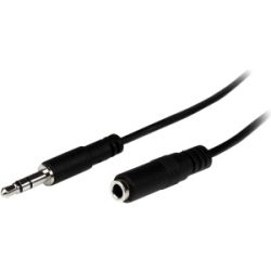 StarTech 1m Slim 3.5mm Stereo Extension Cable M/F