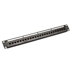 4C Cat5e RJ45 24-Port Patch Panel - Universal Termination (110/KATT) with Individual Jacks