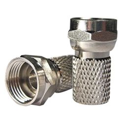 4Cabling F Type RG6 Male Twist/Screw On Connector Individual