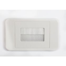 Brush Wall Plate - White