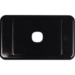 Clipsal 1 Way Clipsal Style Wall Plate - Black
