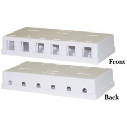 Six/Twelve Way Keystone Surface Mount Box