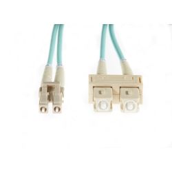 4Cabling 25m LC-SC OM4 Multimode Fibre Optic Patch Lead : 3mm Oversleeving