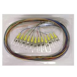 Fibre Pigtail ST OS1 Singlemode 2m - 12 Pack Rainbow