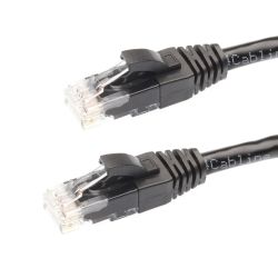 4Cabling 0.25m Cat5e RJ45 RJ45 Network Cable Black