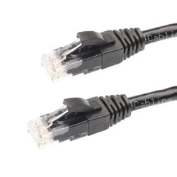 4Cabling 10m Cat5e RJ45 RJ45 Network Cable Black