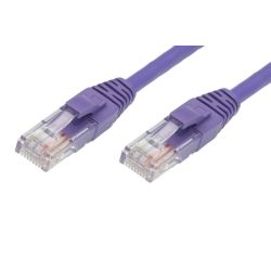 4Cabling 0.25m Cat5e RJ45 RJ45 Network Cable Purple