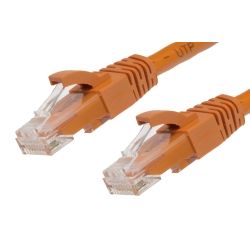 4Cabling 0.25m Cat5e RJ45 RJ45 Network Cable Orange
