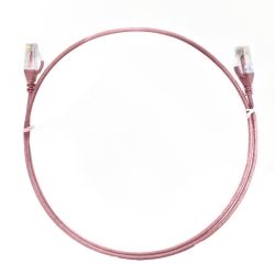 4Cabling 3m Cat6 RJ45-RJ45 Ultra Thin LSZH Network Cables Pink