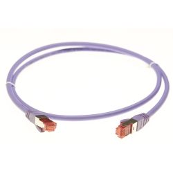 4Cabling Cat6a S/FTP LSZH 1m RJ45-RJ45 Network Cable Purple