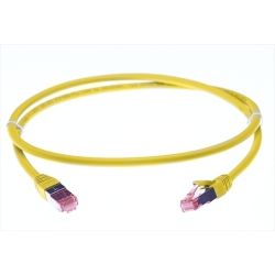 Cat6a S/FTP LSZH 0.5m RJ45-RJ45 Network Cable:Yellow