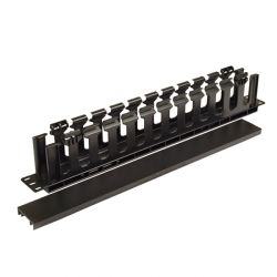1RU 19 inch Cable Management Rail - 12 Slot: Extends 8cm/overall Dept 9cm