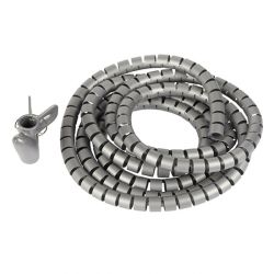 4Cabling Easy Wrap Cable Spiral 25mm x 2.5m Grey