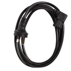 IEC Right Angled C13 to Mains Power Cord - 2m