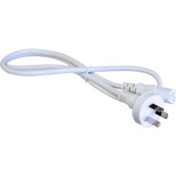 Doss IEC C13 to Mains Power Cord 5m White