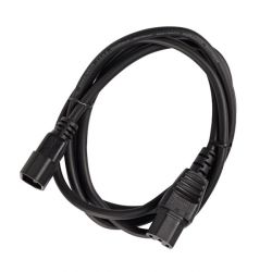 IEC C15 - C14 Extension Cord - 2m - Black