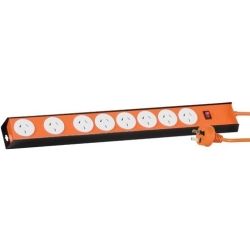 Jackson 8 Way Heavy Duty Metal Power Board : Orange