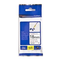 Brother TZEFX241 18mm Black on White Flexible TZE Tape
