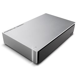 LaCie Porsche Design USB 3.0 External Hard Drive - 4TB - Light Grey