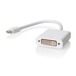 ALOGIC Premium 15cm Mini DisplayPort to DVI Adapter - Male to Female - WHITE/BLACK